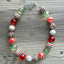 Load image into Gallery viewer, Christmas Jewelry Set, Red & Green Blingy Holiday Jewelry December Tree Red Green Jewelry, Gift Present Stockjng Stuffer bubblegum statement