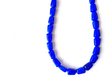 Load image into Gallery viewer, Royal Blue Necklace, single strand jewelry, big beaded chunky statement necklace, blue necklace, Kentucky necklace, royal blue jewelry