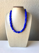 Load image into Gallery viewer, Royal Blue Necklace, single strand jewelry, big beaded chunky statement necklace, blue necklace, Kentucky necklace, royal blue jewelry
