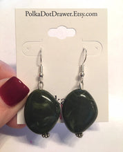 Load image into Gallery viewer, Olive Green Chunky Statement Necklace, Big beaded jewelry, Single Strand Statement Necklace, Bib necklace, green bridesmaid wedding, praline