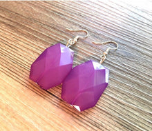 Load image into Gallery viewer, Chunky Statement Purple Necklace, multi strand colorful jewelry, big beaded chunky statement necklace, lavender necklace, purple jewelry