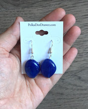 Load image into Gallery viewer, Blue Ombré Chunky Statement jewelry set, Big bib beaded jewelry, Double Strand Statement Necklace earrings, bridesmaid wedding, Magnolia