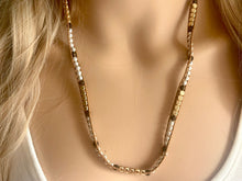 Load image into Gallery viewer, Vintage Neutral Vibes woven seed bead, brown statement layering necklace