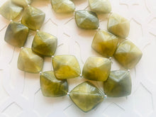 Load image into Gallery viewer, Olive Green Chunky Statement Necklace, Big beaded jewelry, double Strand Statement Necklace, Bib necklace, green bridesmaid wedding