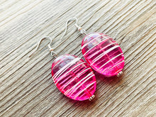 Load image into Gallery viewer, Chunky Statement Apple Green Necklace, multi strand colorful jewelry, big beaded chunky statement necklace, pink necklace, pink and green