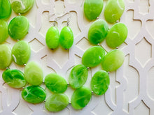 Load image into Gallery viewer, Lime Green Double Statement Necklace, Chunky Jewelry Big Beaded Necklace, sunshine neon green Necklace, earrings Jewelry Geometric set