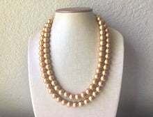 Load image into Gallery viewer, Chunky Statement Necklace - 2 Strand Gold Ball Necklace