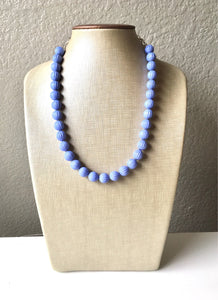 Periwinkle Statement Necklace, Single Strand Chunky Beaded Necklace, blue purple Jewelry, Spring Jewelry, blue Necklace, periwinkle beaded