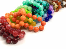 Load image into Gallery viewer, Colorful stretch rainbow bracelets, beaded silver jewelry, Mix and match stretchy bracelet, bubble pride arm stacking bracelet wrap