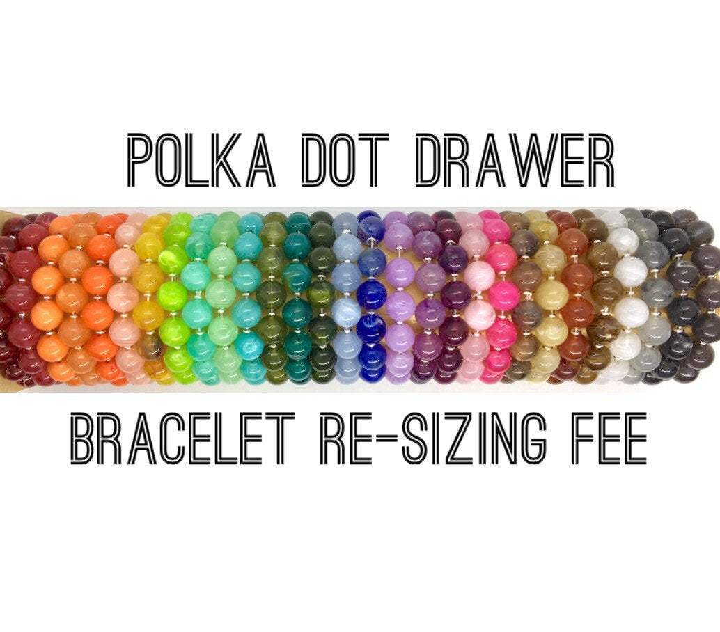 Bracelet re-sizing fee