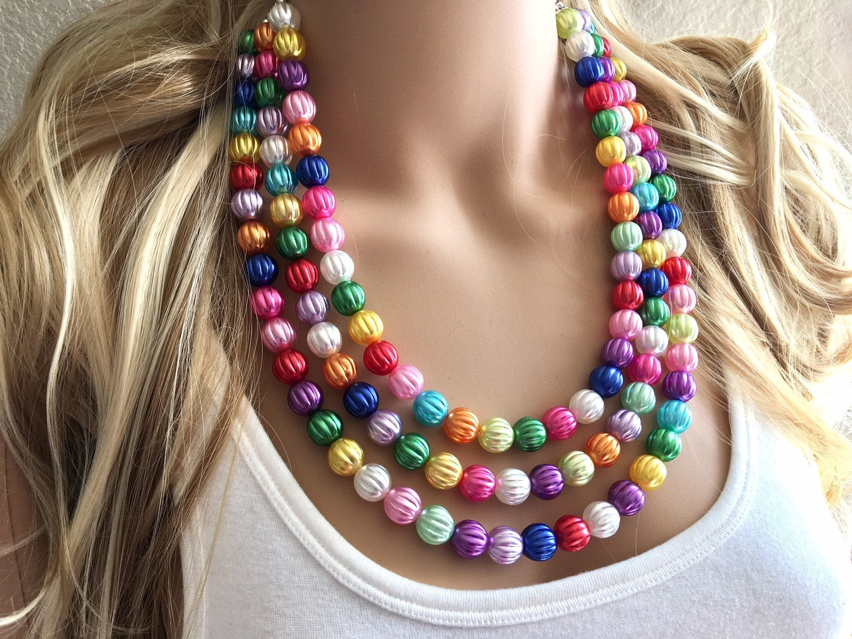 Thick beaded store necklace