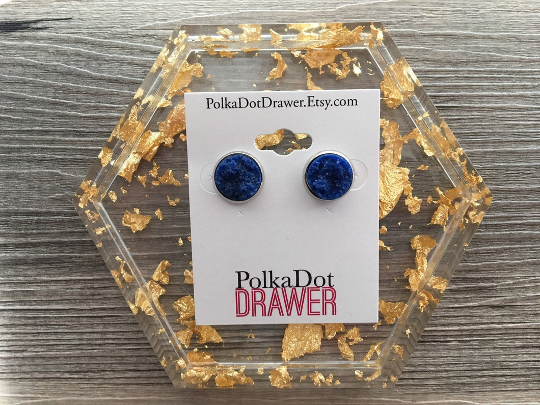 Blue Navy studs | Rebekajewelry