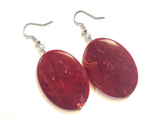 Load image into Gallery viewer, Yellow Orange Red Chunky Statement Necklace, Big beaded jewelry, multi strand Statement Necklace, red yellow jewelry earrings