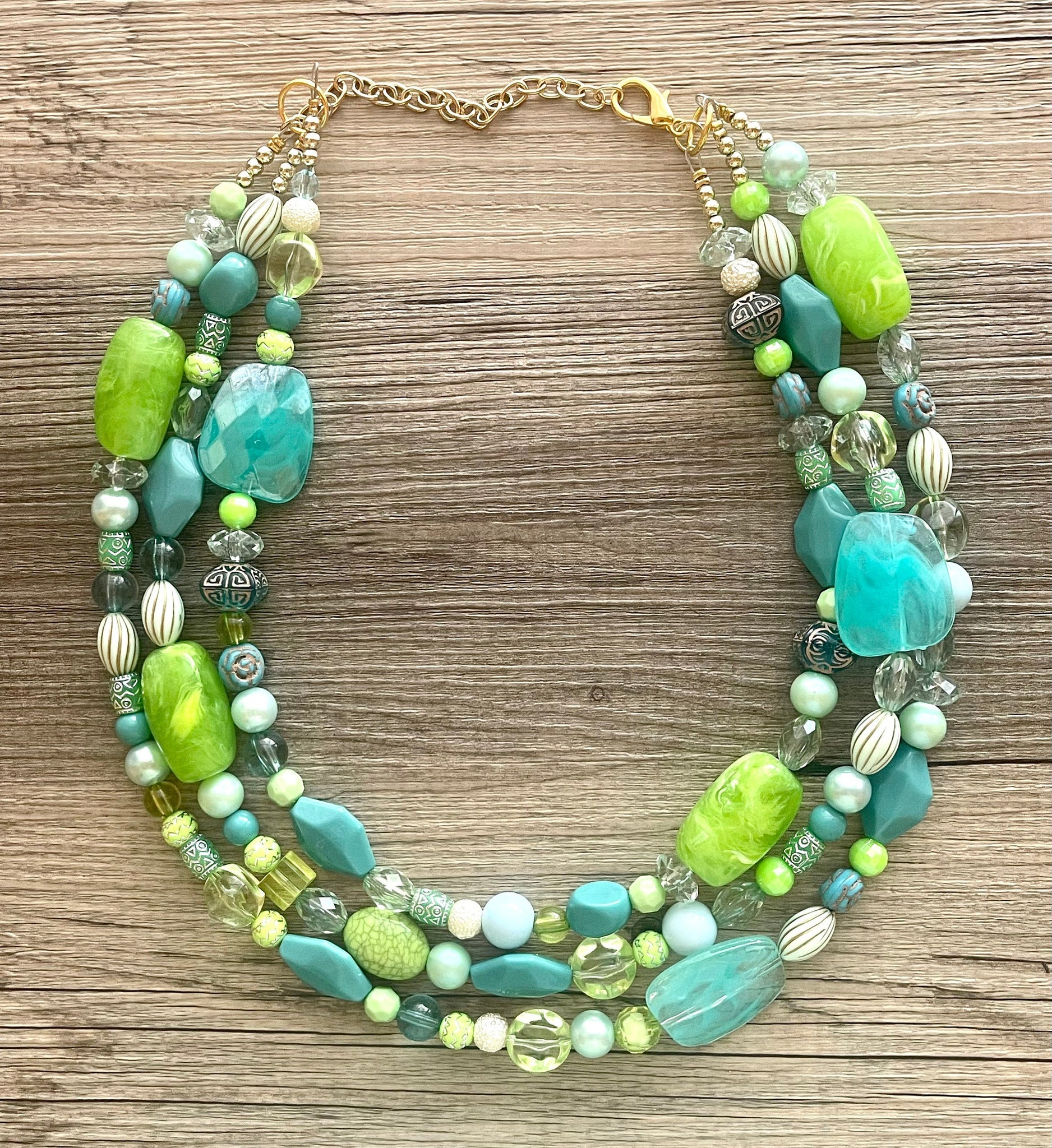 Unique Statement Necklace, Teal Blue Agate Pendant, Sliced Geode, Druz –  Love, Lily and Chloe