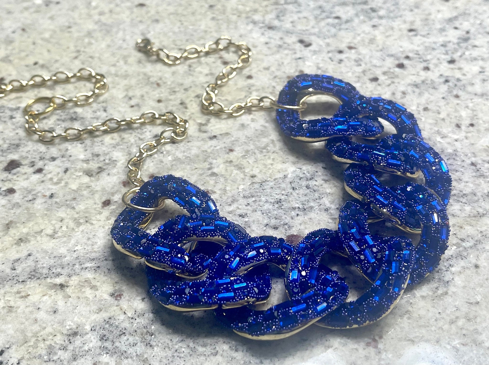 Royal Blue Necklace Small Bead (4mm) – Party Beads