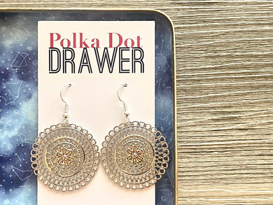 Silver Hammered earrings, oval statement earrings, metal jewelry, roundgeometric earrings pierced dangle drop chunky shiny rectangular brass