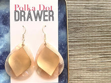 Load image into Gallery viewer, Gold Hammered earrings, flower statement earrings, metal jewelry, gold geometric earrings pierced dangle drop chunky shiny round brass