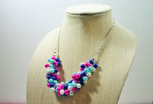 Load image into Gallery viewer, The Savannah - Jewel Tone Cluster Necklace