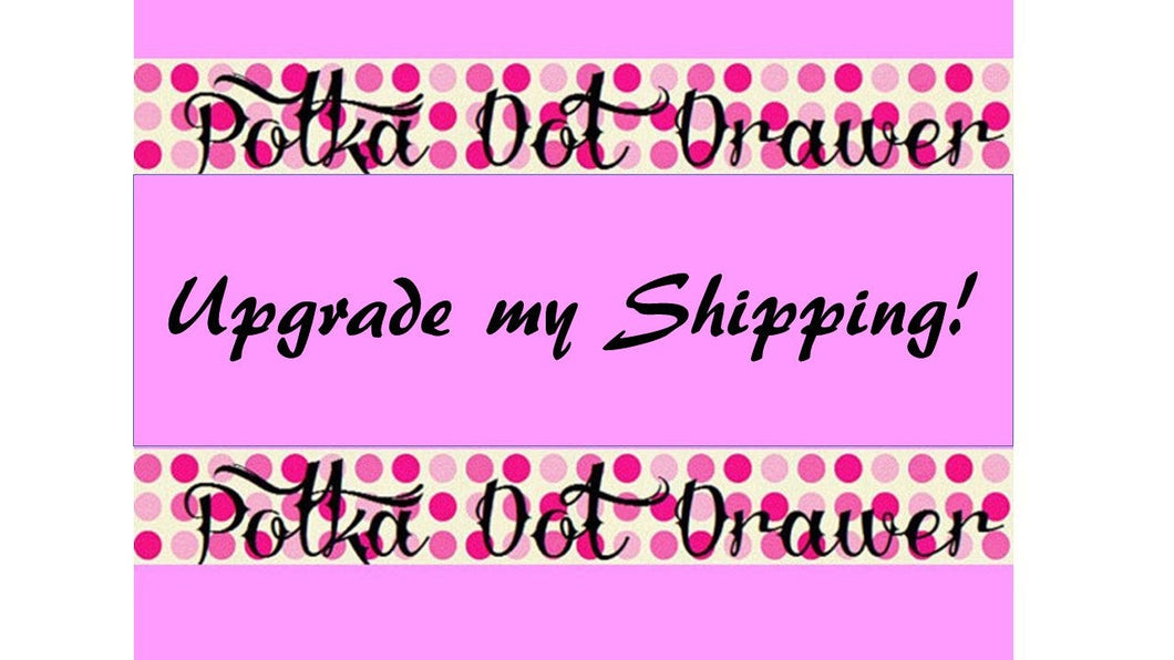 UPGRADE shipping on any PolkaDotDrawer Jewelry Order to 3 Day Priority