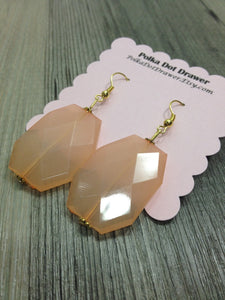 Gem Drop Pendant earrings - your choice of color and hardware!