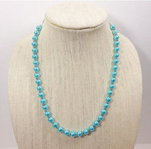 Load image into Gallery viewer, Bridesmaid Set - Robins egg blue bracelet, necklace, and earrings