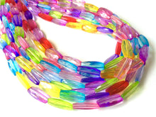 Load image into Gallery viewer, Multi-Color Rainbow Necklace - Big Beaded 8 Strand Chunky Statement Necklace Happy Bright Summer Jewelry